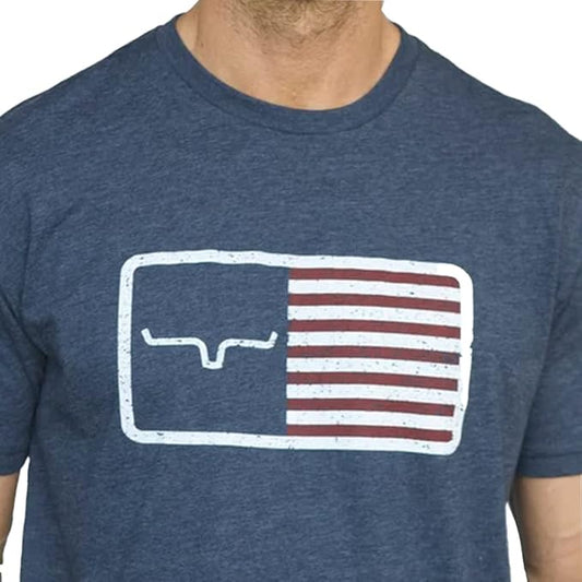 Kimes Ranch Navy Flag T-Shirt