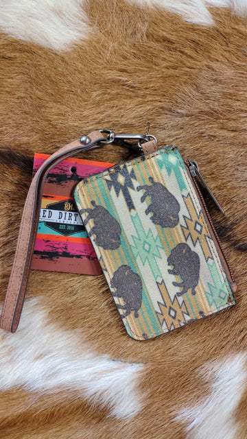 RDH Ladies Mini Card Wallet with Bison