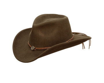 Jack Daniels Brown Felt Cowboy Hat