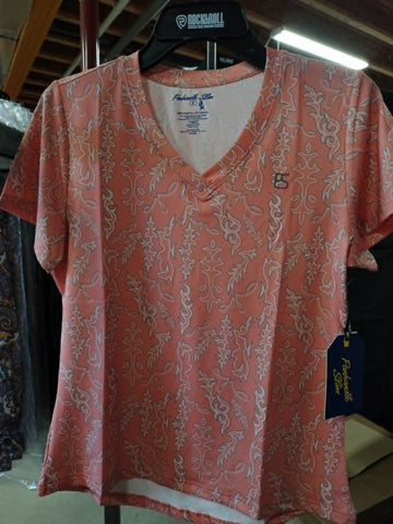 Panhandle Ladies Coral Boot Stitch Performance T-Shirt