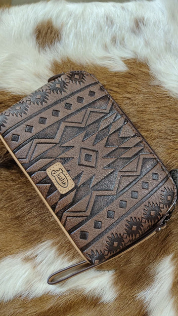 Justin Ladies Embossed Cosmetic Pouch