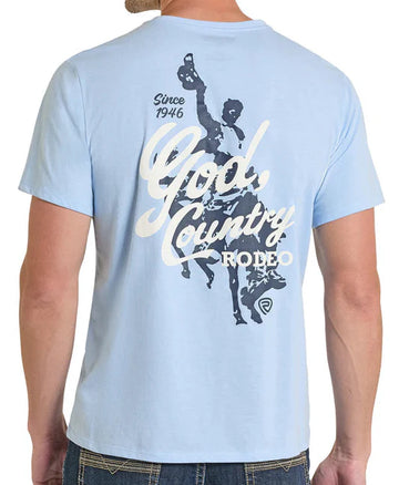Rock & Roll Light Blue Bronco T-Shirt