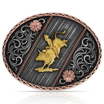 Montana Silversmiths Bucking Bull Rodeo Buckle