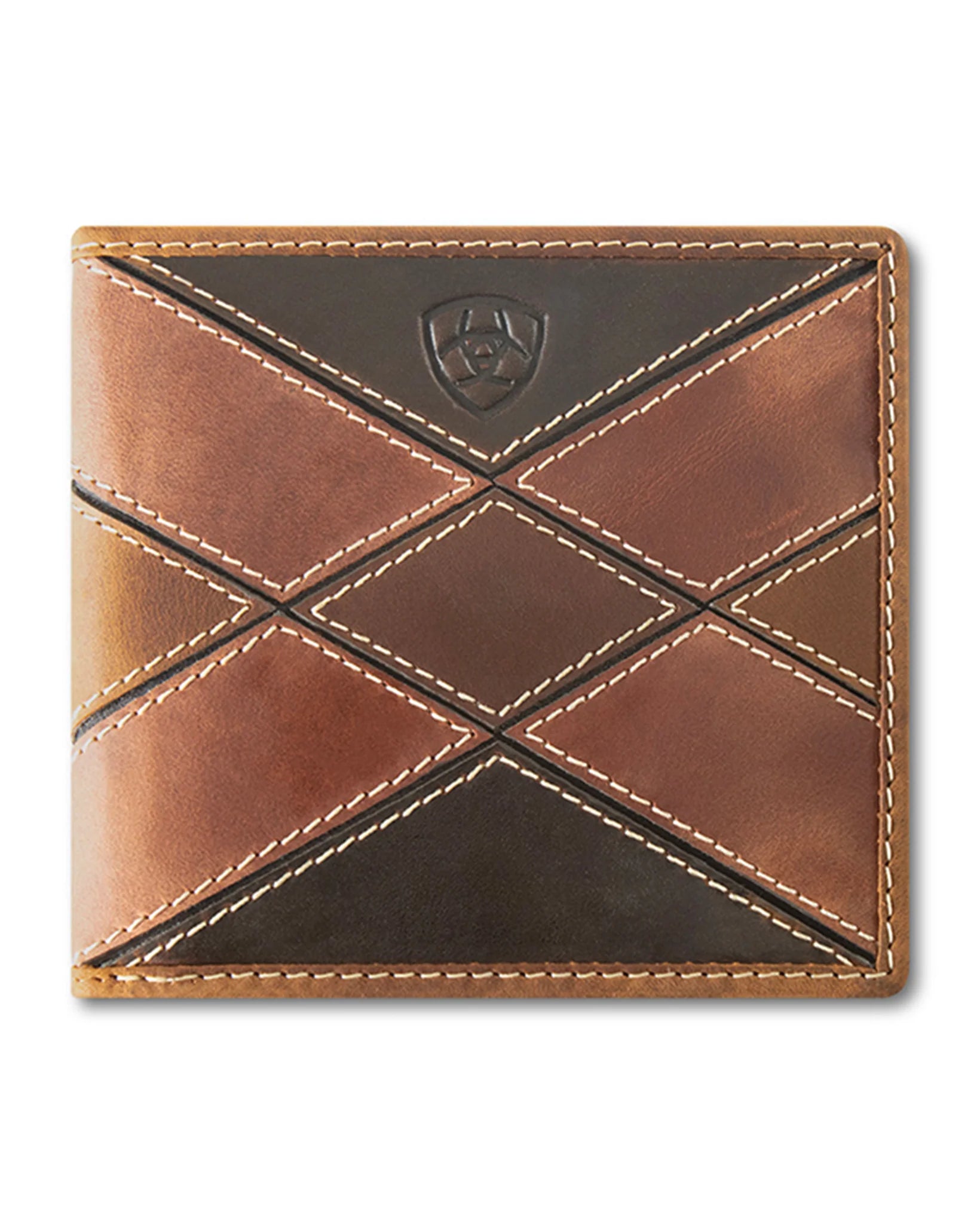 Ariat Leather Patchwork Bifold Wallet