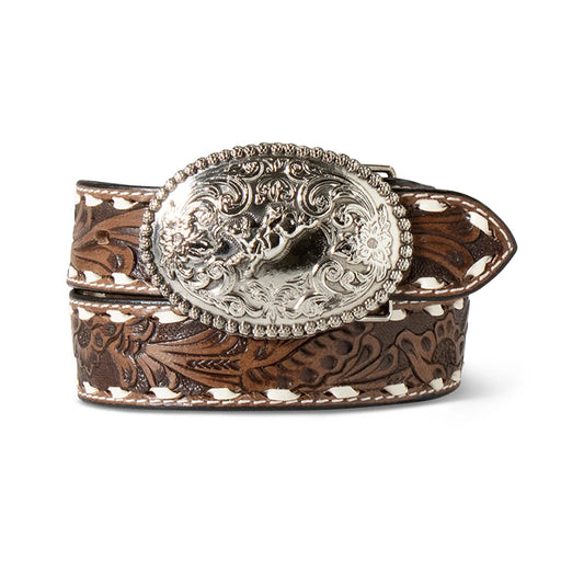 Ariat Boys Belt w/ Bucking Bull Buckle