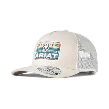 Ariat Teal Aztec Logo Patch Ball Cap