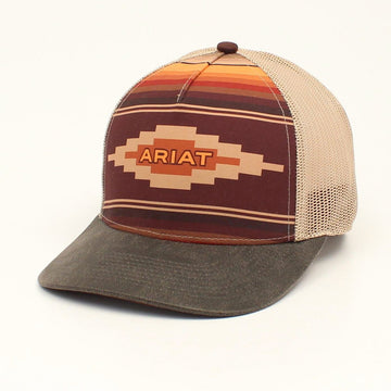 Ariat Maroon/Brown/Orange Ball Cap