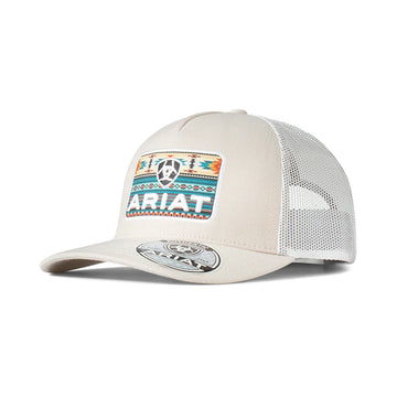 Ariat Youth Teal Aztec Logo Patch Ball Cap