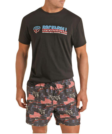 Rock & Roll Men's America Swim Short