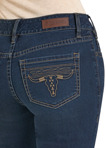 Rock & Roll Ladies Steerhead Pocket Riding Jean