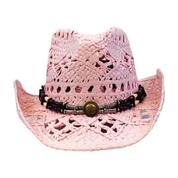 Bullhide All Summer Long Pink Straw Cowboy Hat