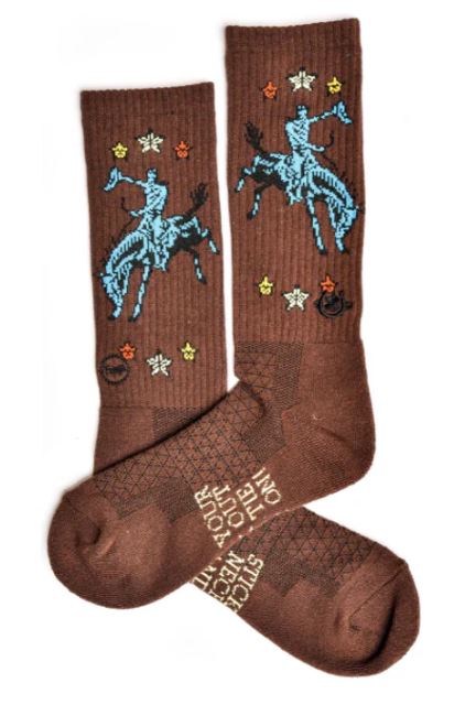 Lucky Chuck Long Live Brown Sock