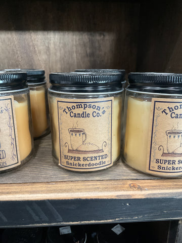 Thompson's Candle Co. 8 OZ Jar Candles- Snickerdoodle