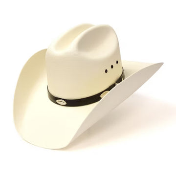 Western Express Youth Natural Straw Cowboy Hat with Black Band and Conchos