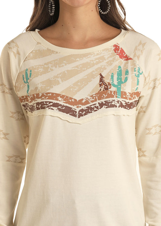 Panhandle Ladies Cream Desert Sweatshirt