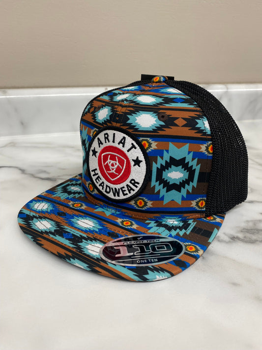 Ariat Blue Aztec Ball Cap