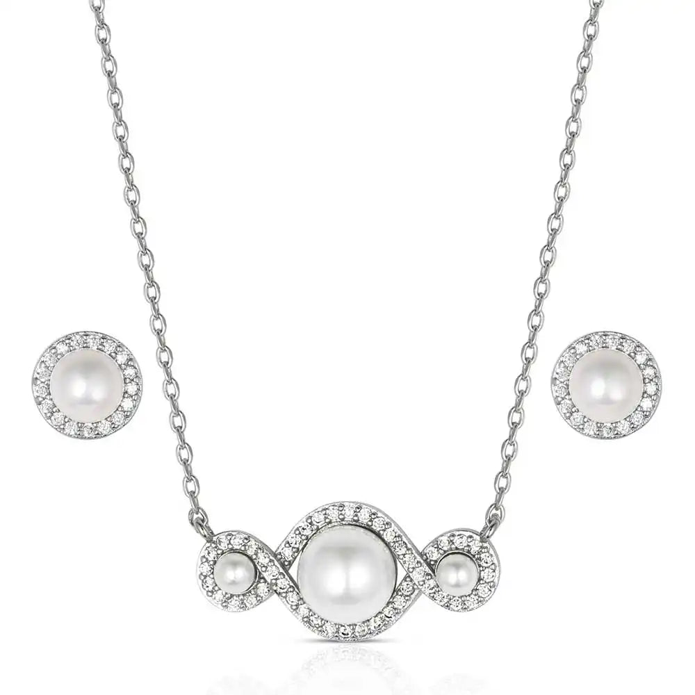 Montana Silversmiths Entwined In Pearls Jewelry Set
