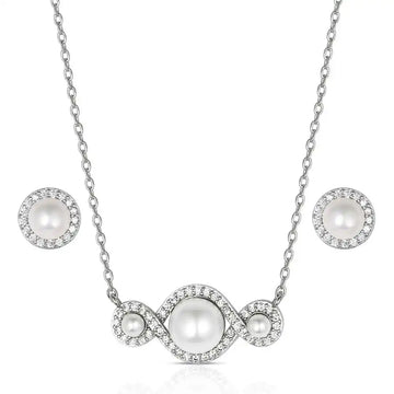 Montana Silversmiths Entwined In Pearls Jewelry Set