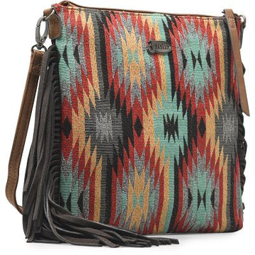 Justin Ladies Jacquard Large Crossbody Bag
