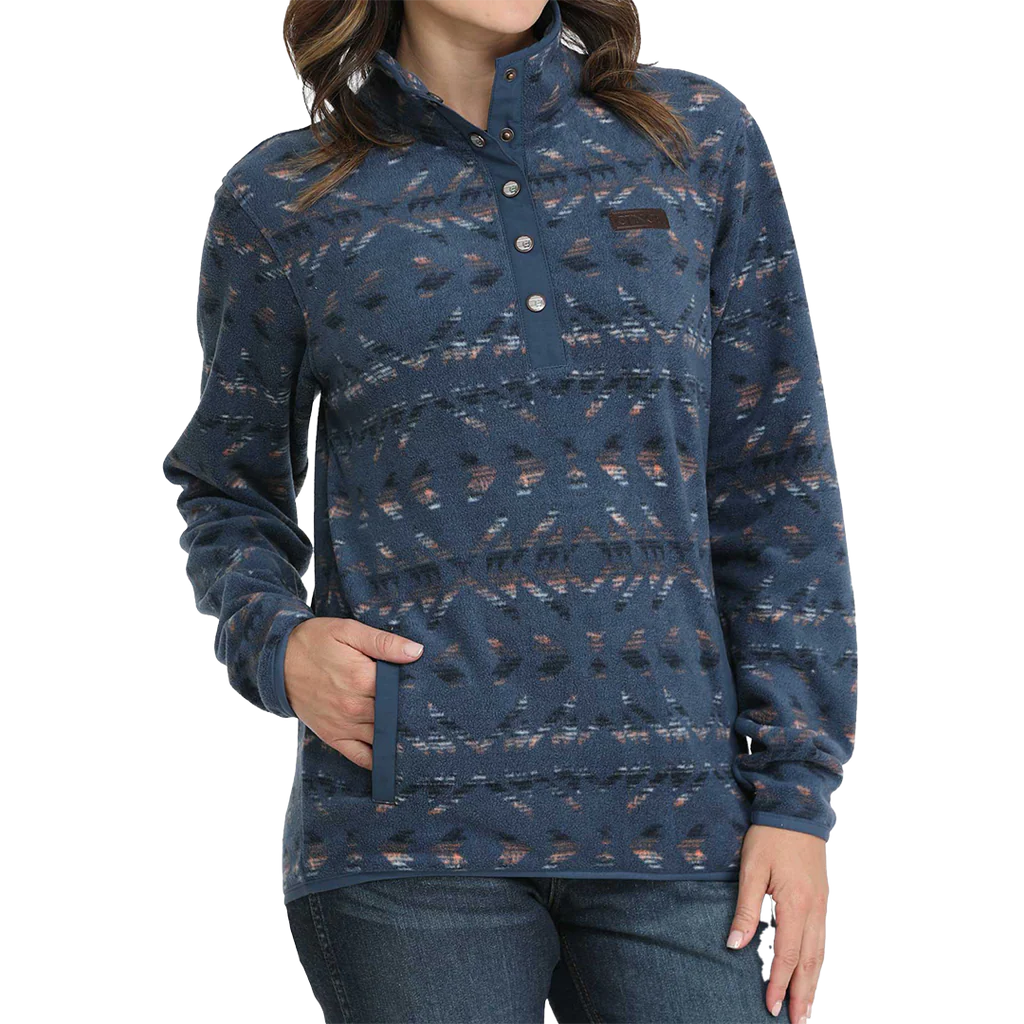 Cinch Ladies Polar Fleece Purple Aztec