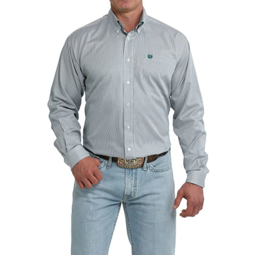Cinch Men's Pinstripe LS Button Up Shirt