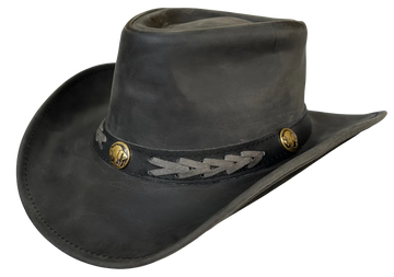 Outback Survival Gear Boss Hat Black with Conchos