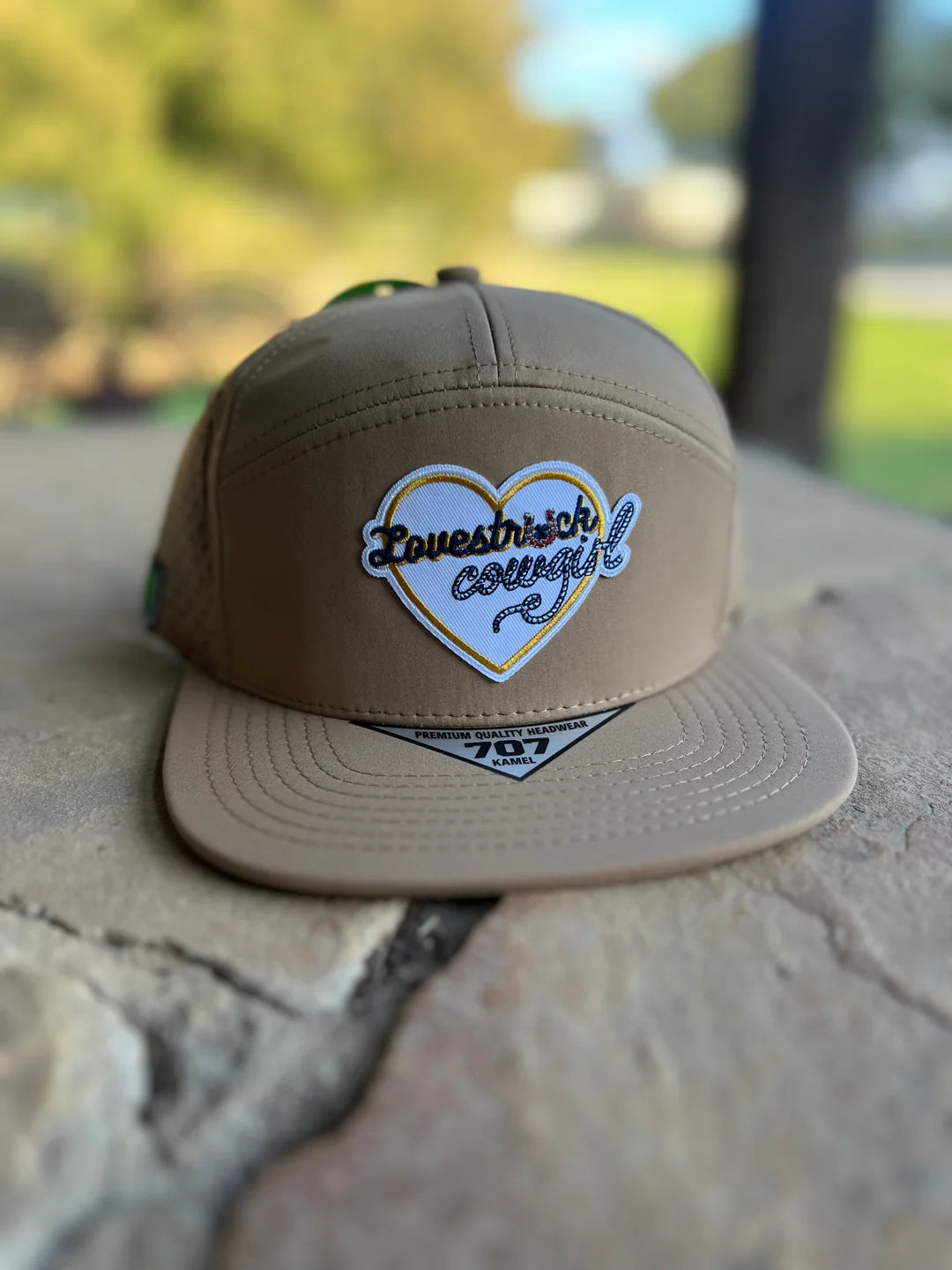 Lucky Chuck Lovestruck Cowgirl Khaki Ball Cap
