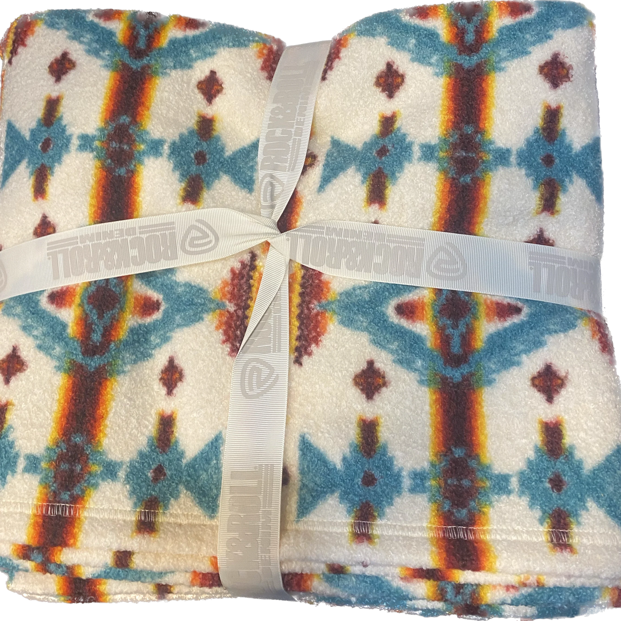 Rock & Roll Berber Blanket- Cream/Aztec
