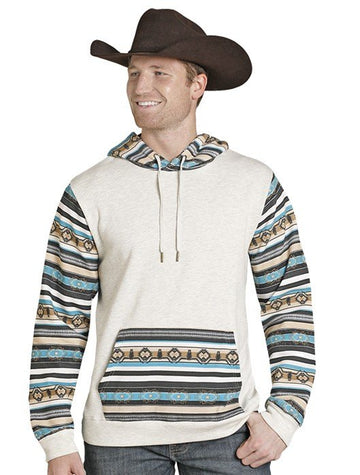 Rock & Roll Men's Oatmeal Block Hoodie