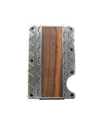 3-D Belt Company Wood Inlay Carbon Fiber Wallet