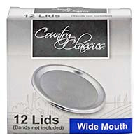 Country Classics CCCL-012-WM Wide Mouth Lids - 12pk