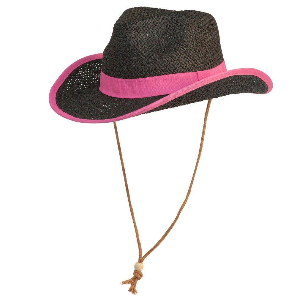 Colby Jr Black/Pink Cowboy Hat Kids