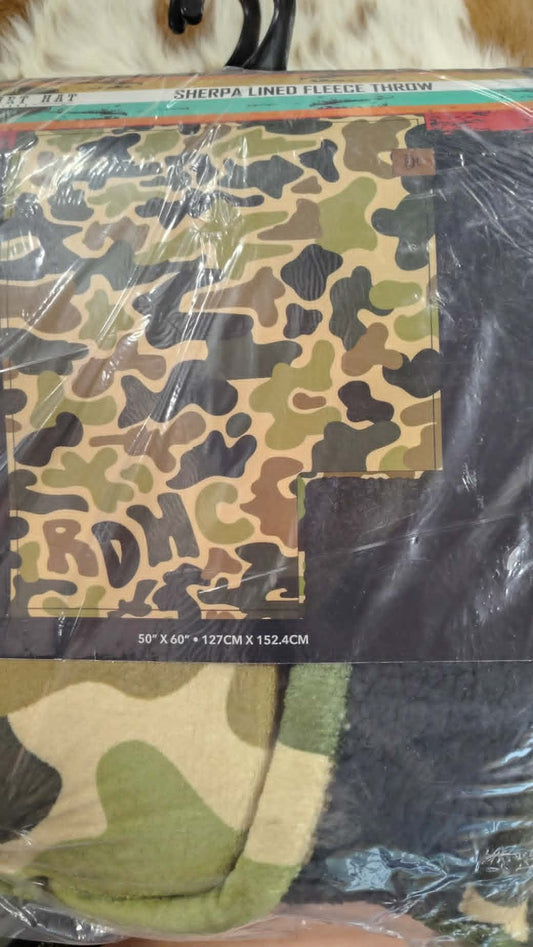 RDH Sherpa Fleece Throw Blanket