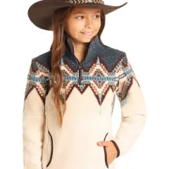 Powder River Kids Berber Border Pullover