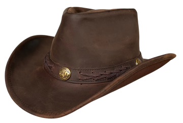 Outback Survival Gear Boss Hat Brown with Conchos