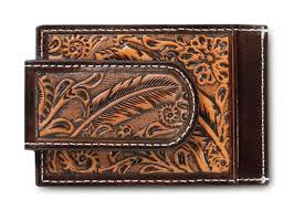 Ariat Leather Money Clip Wallet