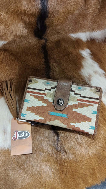 Justin Ladies Southwestern Slim Wallet