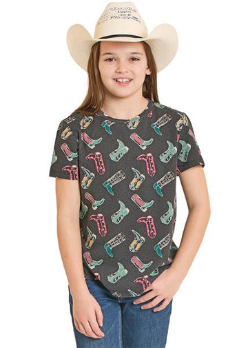 Rock & Roll Girls Boot T-Shirt