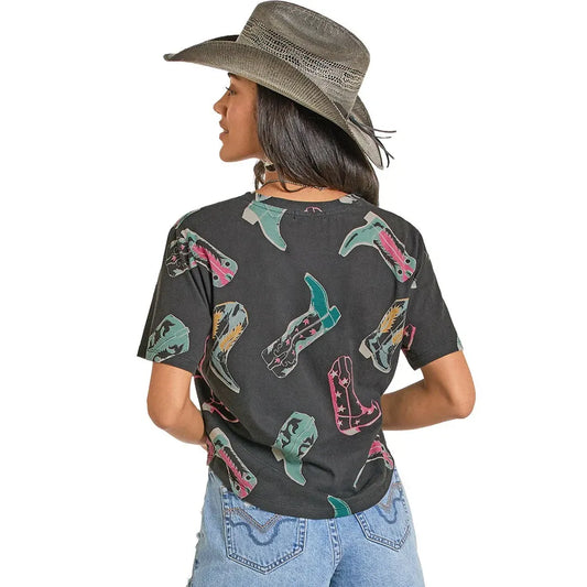 Rock & Roll Ladies Boot T-Shirt
