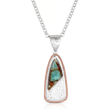 Montana Silversmiths Half & Half Turquoise Necklace