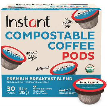 Instant Breakfast Blend Coffee Pods - 30ct