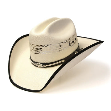 Western Express Staw w/Black Band and Conchos