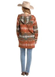 Rock & Roll Jacquard Coat w/ Hood