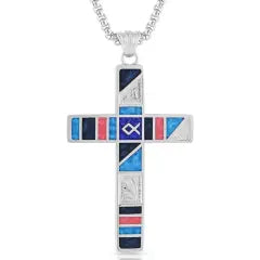 Montana Silversmiths Mosaic Cross Necklace