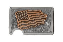 3-D Belt Company Metal Flag Wallet