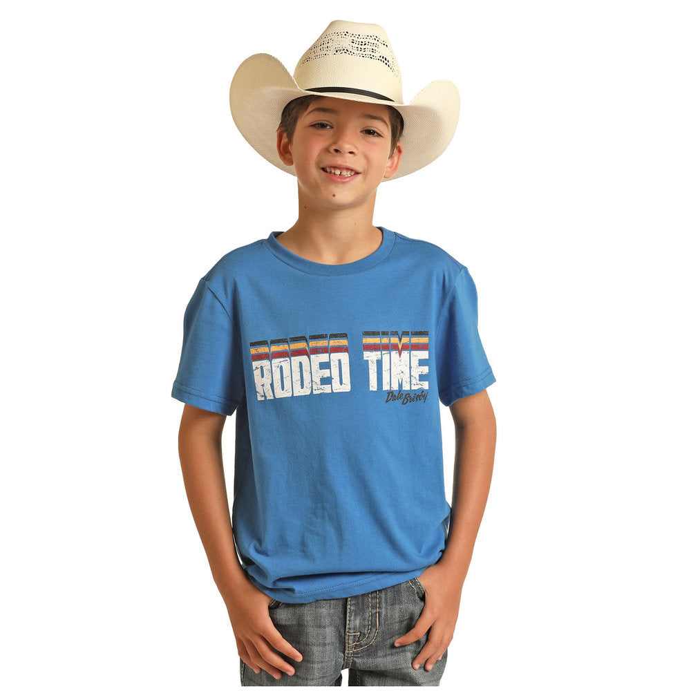 Rock & Roll Kids Dale Brisby Blue Rodeo Time T-Shirt