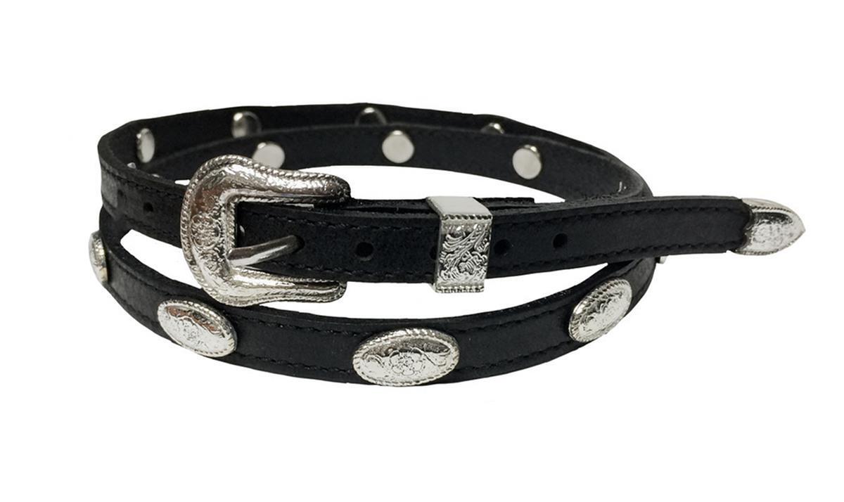 Hatband- Black w/ Conchos