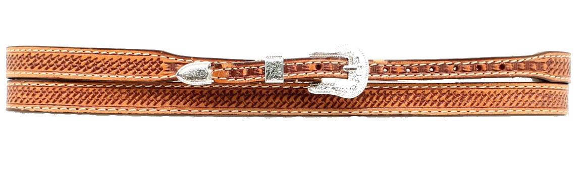 Hatband- Tooled Basketweave