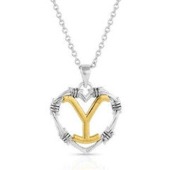 Montana Silversmiths Yellowstone Heart Necklace