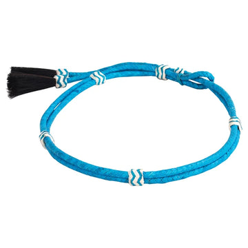 RDH Teal Leather Braided Hat Band